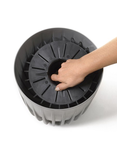 Uniwersalna donica Mira ECO Lamela czarna, 30 cm 5900119049158 6