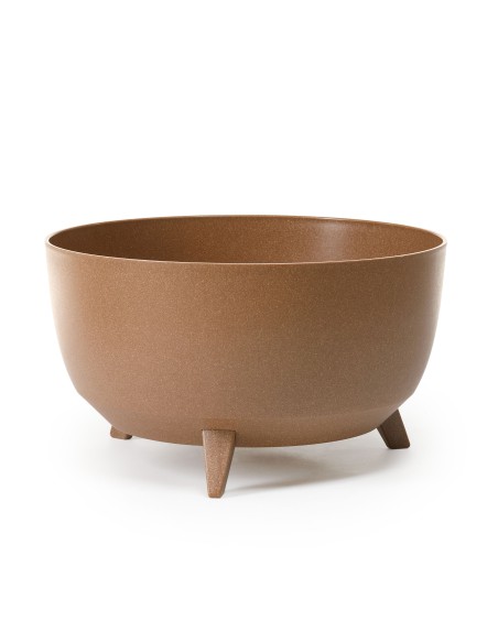 Matowa misa, donica na nóżkach Roma Lamela o kolorze naturalne drewno, 47.3 cm 5900119389223