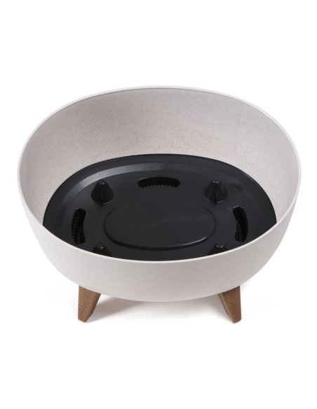 Matowa misa, donica na nóżkach Roma Lamela o kolorze naturalne drewno, 47.3 cm 5900119389223 5