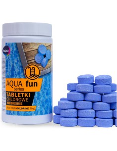Niezawodne tabletki chlorowe niebieskie Aqua fun 20g/1kg 5902349681184