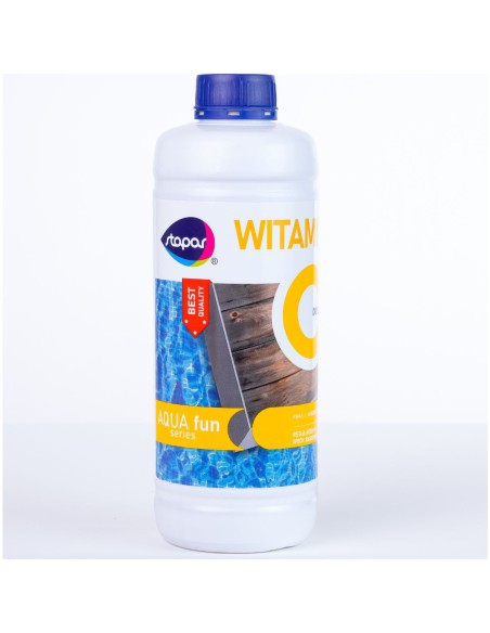 Łatwa w użyciu witamina C w płynie do basenu Stapar Aqua fun 1l + bojka gratis 5902349682730 4