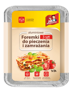 Aluminiowe foremki do pieczenia i mrożenia 3szt Jan Niezbędny 5900536234519 2