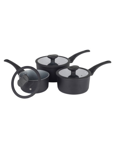 Zestaw rondli z pokrywkami Russell Hobbs Crystaltech 16/18/20cm -