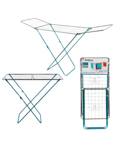 Dwuskrzydłowa rozkładana suszarka na pranie Beldray 18m - Suszarki na pranie