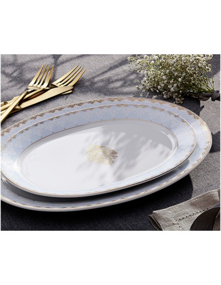 Dostojny serwis obiadowy Ćmielów Astra Królewski Błękit dla 6 osób, 25 elementów 5902767066990 22