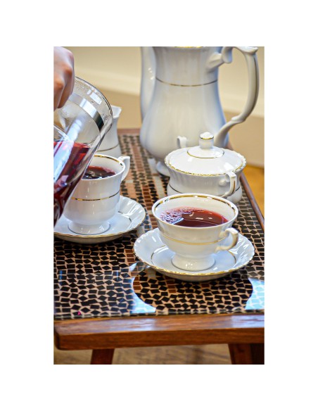 Serwis kawowy 39 elementów dla 12 osób Chodzież Iwona Złota Linia - Serwisy Serwis kawowy 39 elementów dla 12 osób Chodzież Iwona Złota Linia 5903353164427 35