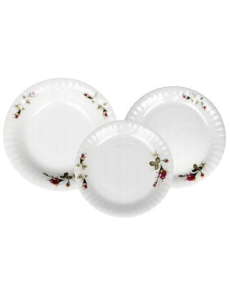 Stylowy komplet talerzy Chodzież Chodzieska Róża 18 elementów 5903353459431