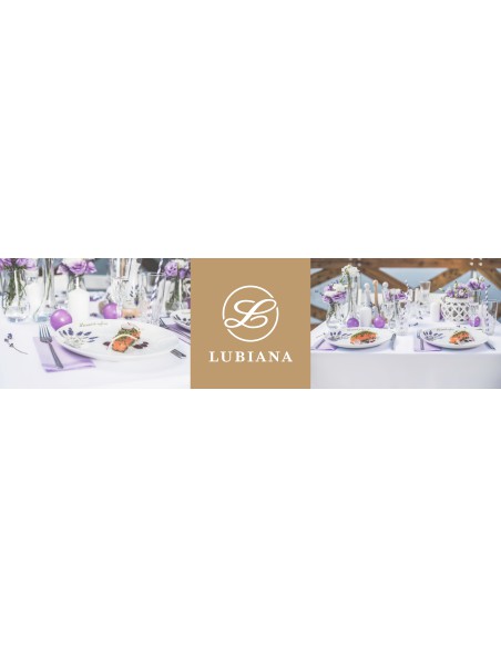 Wysokiej jakości zestaw obiadowo-kawowy Lubiana Lawenda dla 6 osób, 32 elementy 5900245214345 20