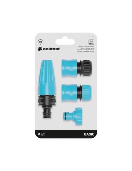 Zestaw ze zraszaczem prostym BASIC 1/2"-5/8" Cellfast 5901828856334 2