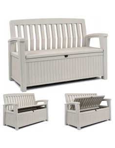 Ławka do ogrodu ze skrzynią schowkiem 227l Keter Patio 7290106932067