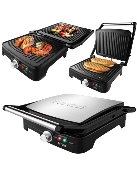 Funkcjonalny grill elektryczny 2w1 z opiekaczem Taurus Asteria 2200W 8414234680754 7