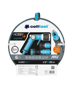 Zestaw wąż zraszacz szybkozłącza przyłącze Cellfast 5901828856952 2
