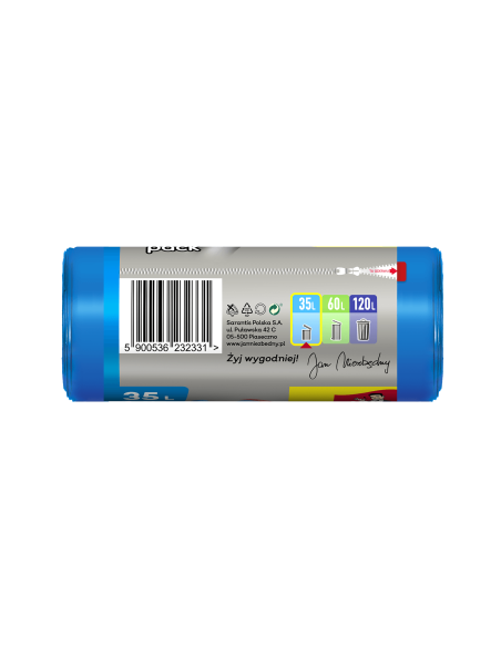 Wiązane worki na śmieci Jan Niezbędny 35L 30 szt. 5900536232331 3