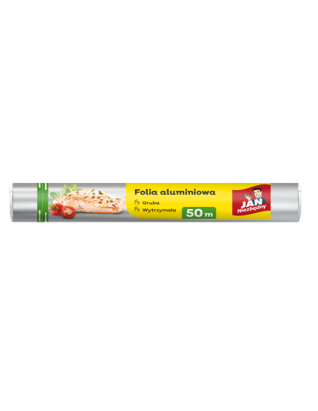 Folia aluminiowa do żywności gruba 50m Jan Niezbędny 5900536232591