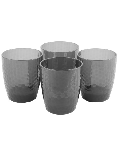 Szare szklanki plastikowe 4 x 250ml + dzbanek plastikowy 2L Cambridge - Kubki i filiżanki Szare szklanki plastikowe 4 x 250ml + dzbanek plastikowy 2L Cambridge  2