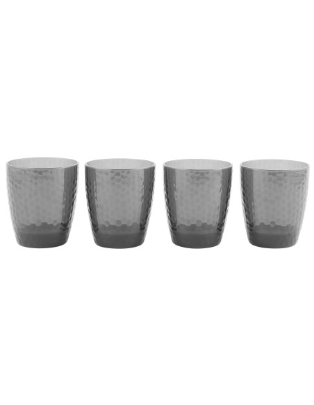 Szare szklanki plastikowe 4 x 250ml + dzbanek plastikowy 2L Cambridge - Kubki i filiżanki Szare szklanki plastikowe 4 x 250ml + dzbanek plastikowy 2L Cambridge  3