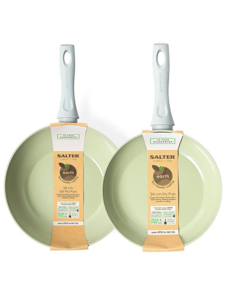 Zestaw patelnia wok Salter 28cm + patelnia FryPan Salter 24cm GRATIS 