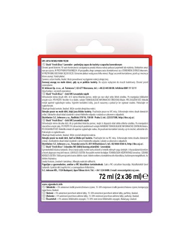 Zapas krążków do toalety o zapachu lawendowym Duck Fresh Discs 2x36ml  2