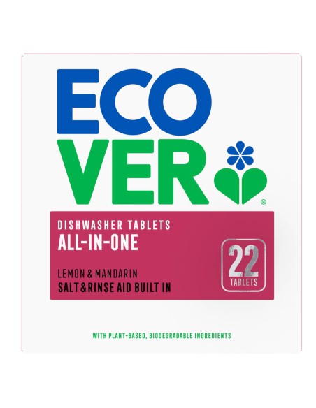 Uniwersalne tabletki do zmywarki ECOVER cytryna i mandarynka 22 szt. 5000204254853