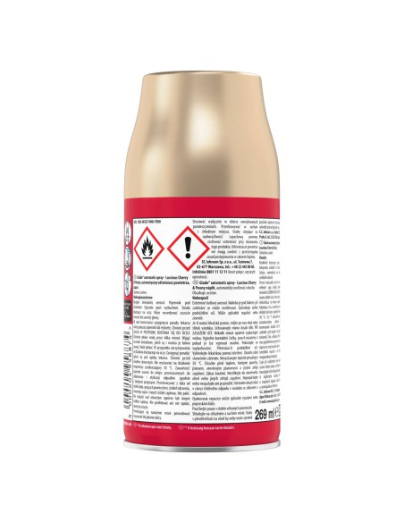 Wkład do odświeżacza GLADE Automatic Spray o zapachu Luscious Cherry & Peony 269 ml - Odświeżacze automatyczne Wkład do odświeżacza GLADE Automatic Spray o zapachu Luscious Cherry & Peony 269 ml 5000204958874 2