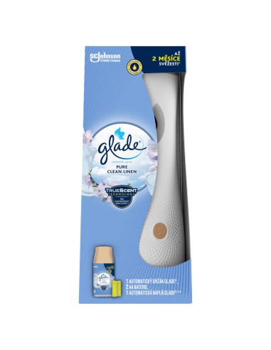 Automatyczny odświeżacz powietrza GLADE AUTOMATIC SPRAY + wkład Pure Clean Linen 5000204073836