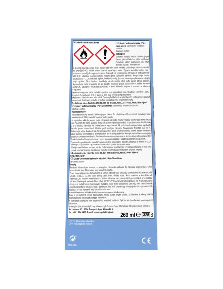 Automatyczny odświeżacz powietrza GLADE AUTOMATIC SPRAY + wkład Pure Clean Linen 5000204073836 2