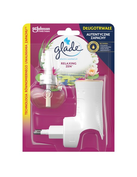 Elektryczny odświeżacz powietrza Glade Electric Scented Oil + wkład Relaxing Zen  2