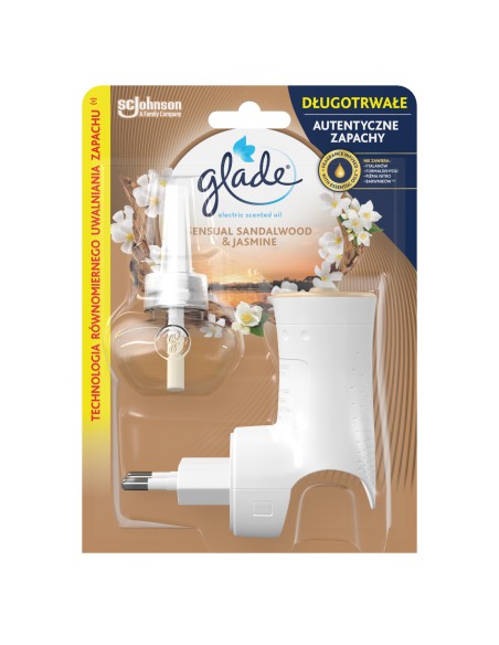 Elektryczny odświeżacz powietrza Glade Electric Scented Oil z wkładem Jaśmin i Drzewo sandałowe - Odświeżacze elektryczne Elektryczny odświeżacz powietrza Glade Electric Scented Oil z wkładem Jaśmin i Drzewo sandałowe 5000204117493 2