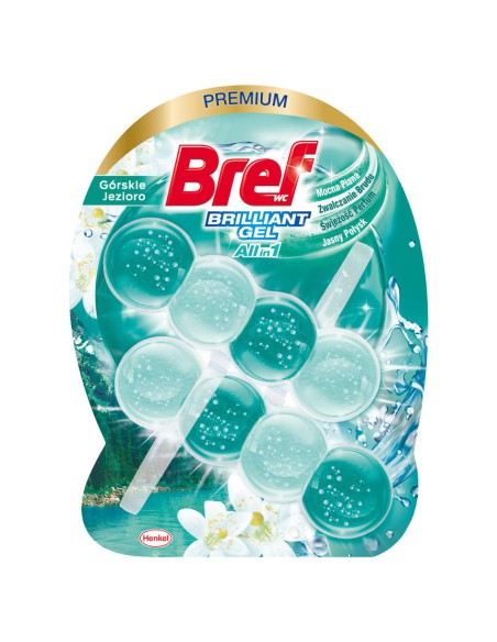 Żelowa zawieszka do toalety Bref Górskie Jezioro 2x42g 9000101558401