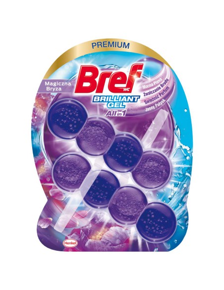 Żelowa zawieszka do toalety Bref Magiczna Bryza 2x42g 9000101509519