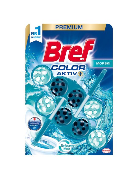 Zawieszka toaletowa o zapachu morskim Bref Color Aktiv 2x50g 9000101093698