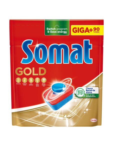 Czyszczące tabletki do zmywarki Somat Gold 90 szt. 9000101577198