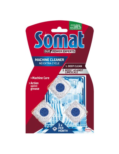 Tabletki do czyszczenia zmywarki Somat Duo Machine Cleaner 3x20g - Środki do czyszczenia zmywarki