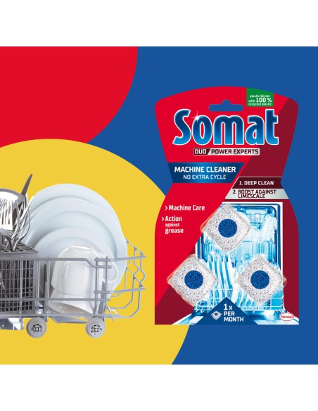 Tabletki do czyszczenia zmywarki Somat Duo Machine Cleaner 3x20g 9000100999786 2