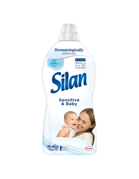 Hipoalergiczny płyn do płukania tkanin Silan Sensitive 1,672L - Płyny do płukania Hipoalergiczny płyn do płukania tkanin Silan Sensitive 1,672L 9000101590272