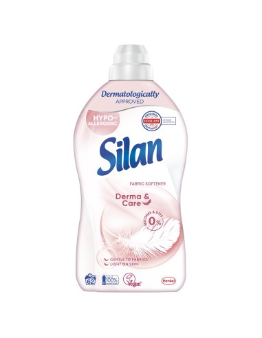 Płyn do płukania tkanin dla alergików Silan Derma&Care 1,364l - Płyny do płukania