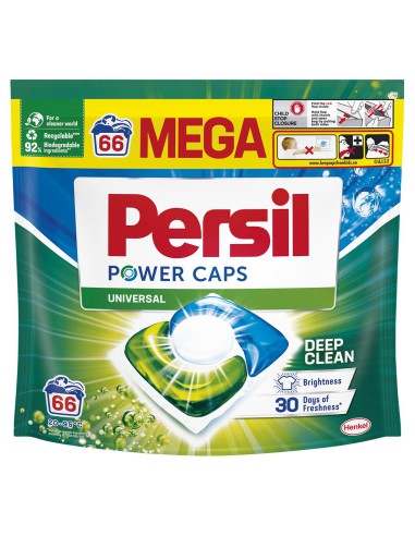 Kapsułki do prania białego Persil Power Caps 66 szt. - Kapsułki do prania