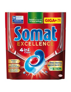Wielofunkcyjne kapsułki do zmywarki Somat Excellence 75 szt. 9000101575941