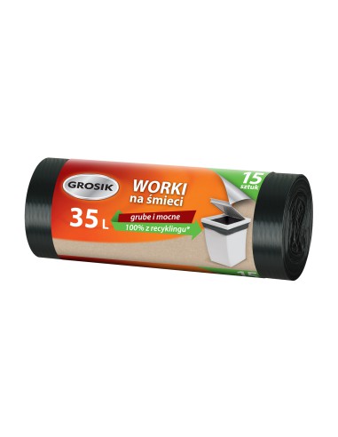 Worki na śmieci Grosik 35L 15szt. - Worki na śmieci