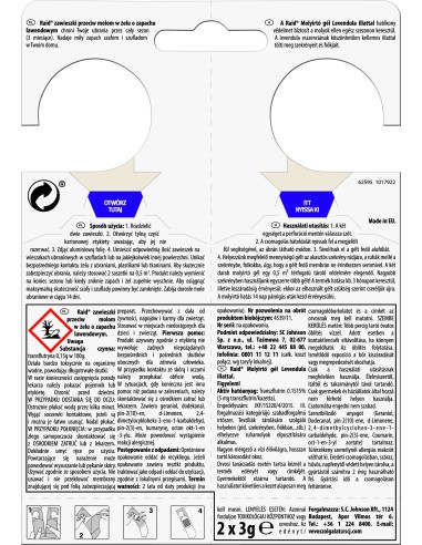 Funkcjonalne zawieszki przeciw molom w żelu o zapachu lawendowym 2 szt. 4000290902851 2