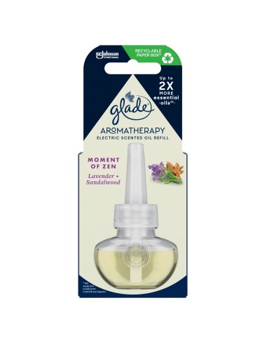 Zapas do odświeżacza powietrza Glade Aromatherapy Electric scented oil zapach Moment of Zen 20ml - Odświeżacze elektryczne