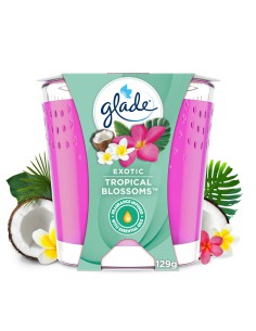Świeca zapachowa Glade Exotic Tropical Blossoms 129g 5000204229097