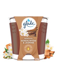 Świeca zapachowa Glade Sensual Sandalwood & Jasmine 129g 5000204105766