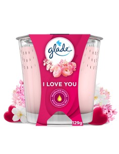 Świeca zapachowa Glade I love you 129g 5000204230505