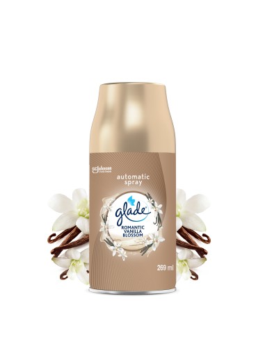 Waniliowy wkład do odświeżacza powietrza Glade Automatic Spray Romantic Vanilla Blossom 269ml 5000204991222