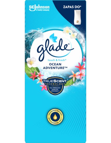 Zapas do odświeżacza powietrza Glade Touch & Fresh zapach Ocean Adventure 10ml 5000204076875