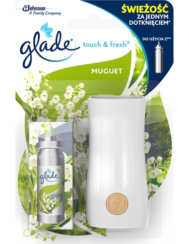 Skoncentrowany odświeżacz powietrza Glade Touch & Fresh zapach konwalii 10ml - Odświeżacze w sprayu