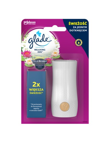 Skoncentrowany odświeżacz powietrza Glade Touch & Fresh zapach Relaxing Zen 10ml - Odświeżacze w sprayu