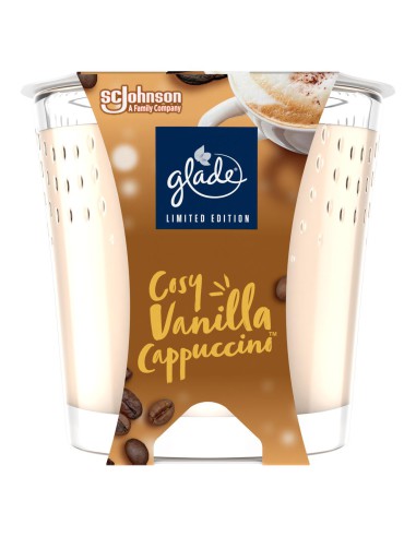 Świeca zapachowa Glade o zapachu Cozy Vanilla Cappucino 129g 5000204317176