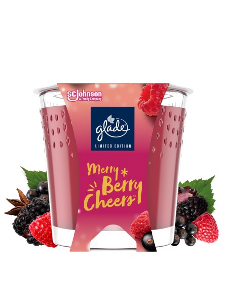 Świeca zapachowa Glade o zapachu Merry Berry Cheers 129g 5000204317145